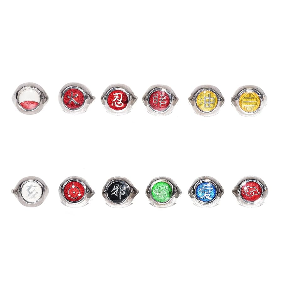 Amazon.co.jp: BAIYAN ナルト 暁 コスプレ 指輪 12全セット 道具