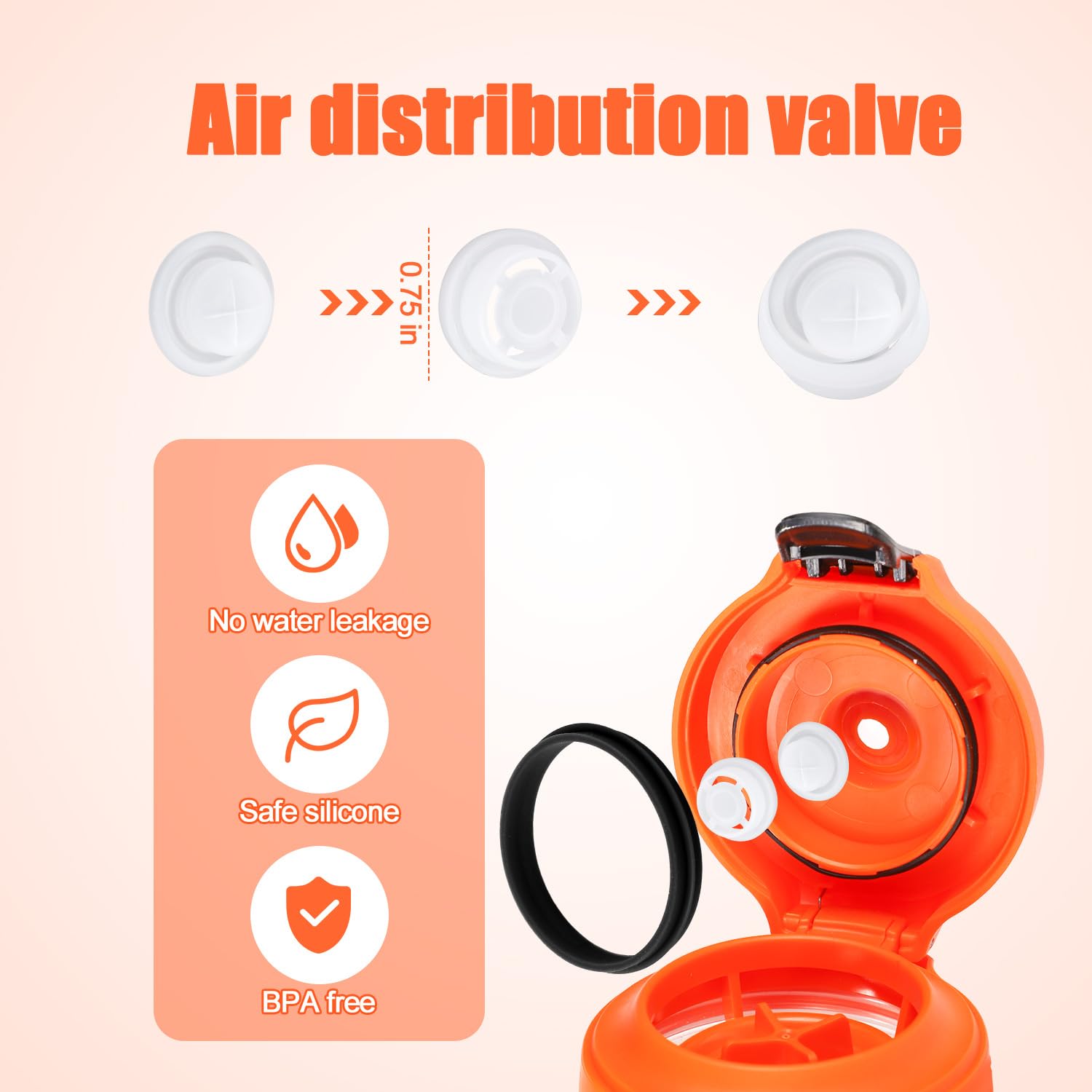 4 Pezzi Guarnizione di Ricambio per Bottiglia, Guarnizione Coperchio in Silicone per Borraccia Gatorade Guarnizione di Ricambio Compatibile con Gatorade Gx da 30oz