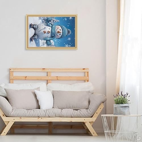 Miniatura 6 de Jigsaw Puzzle 1000 Pieces Winter Snowman for Game Artwork for Adults Teens Kids 20323010