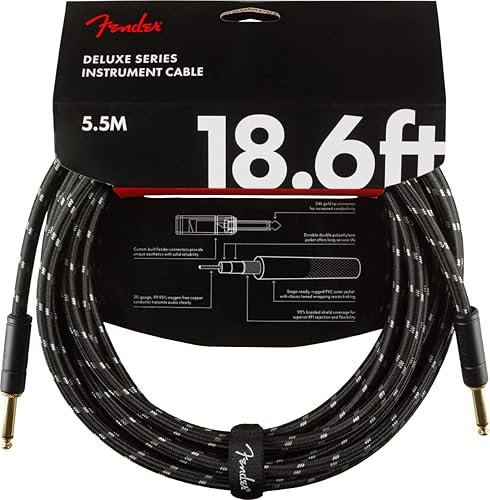 Miniatura 85 de Fender 10-Foot Professional Instrument Cable, Straight-Angle, Desert Camo - 2 Pack