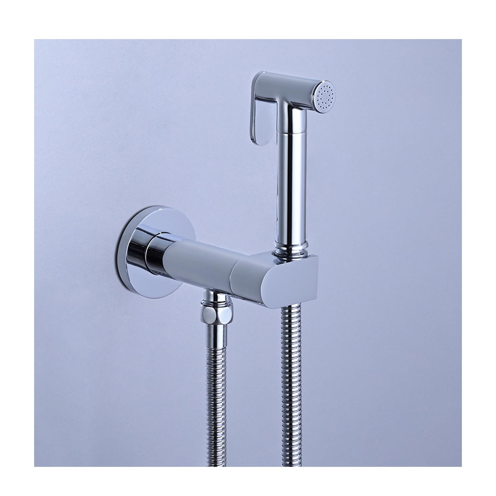 Chrome,Bidet Sprayer do WC, Bidet Sprayer do higieny intymnej, Mosiężny ścienny zestaw bidetowy do kąpieli zwierząt, Higiena osobista