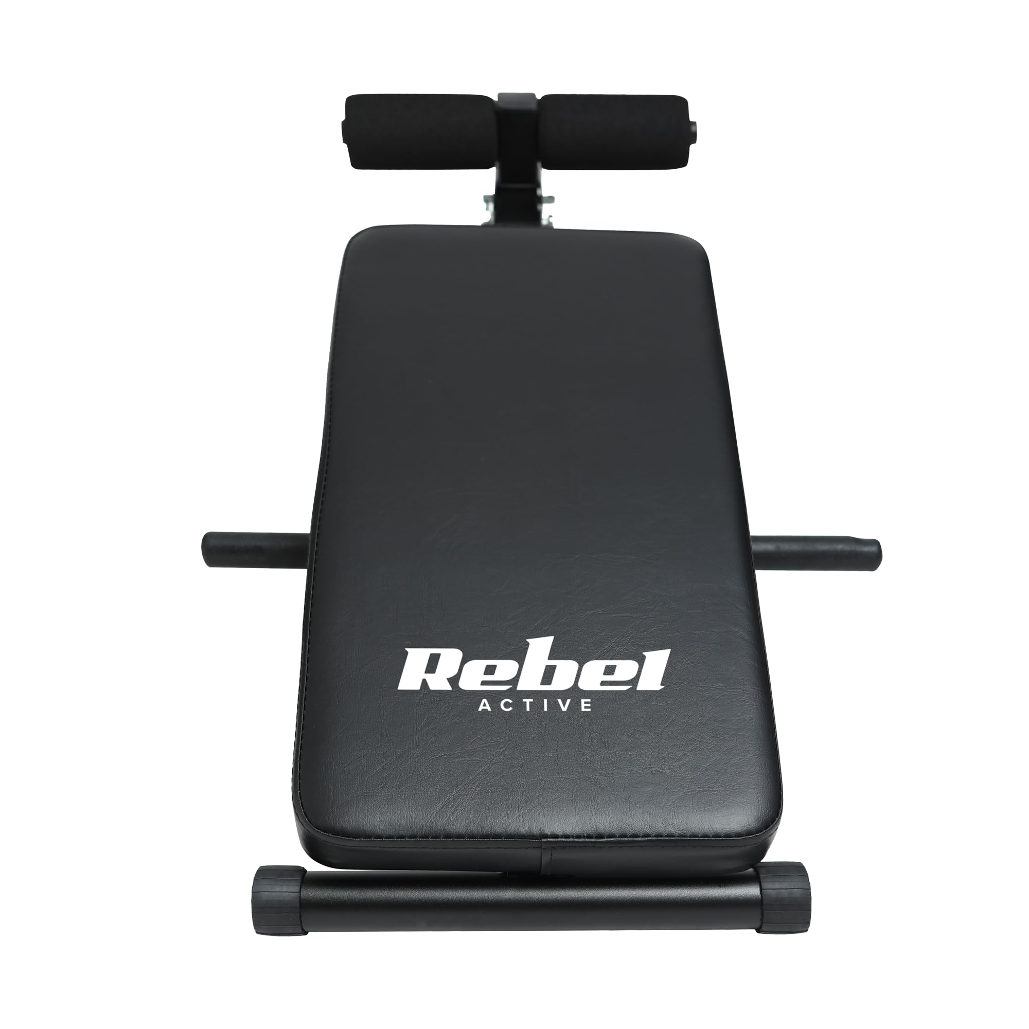 Rebel Active RBA-2005 Banc de poids réglable et pliable pour exercices abdominaux Noir