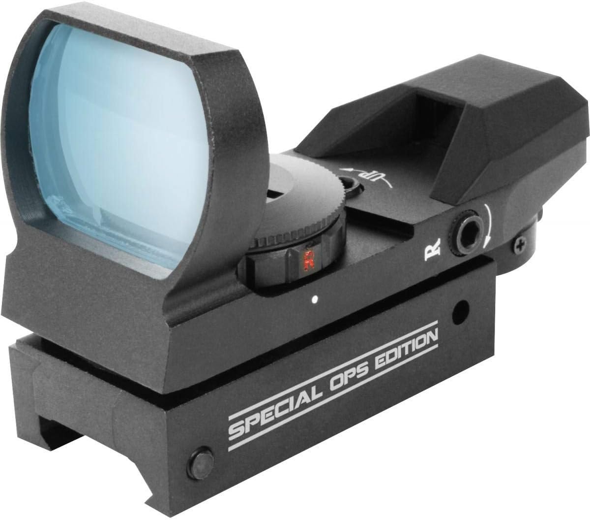 AIM SPORTS Tactical Dual Ill. 4 Different Reticles/Special Ops Edition (Small, Black)