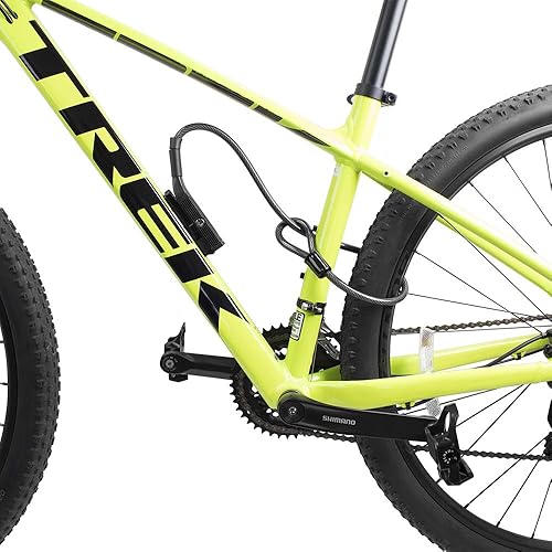 Miniatura 2 de BV Candado de bicicleta, montaje en cilindro de doble bloqueo, cable de 3.9 x 27.6 in, bloqueo de cable antirrobo para bicicleta (fabricado en Japón)