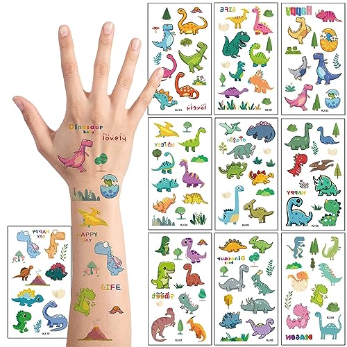 AEYAKA Tatuajes Temporales, Tatuajes falsos Temporales Niños Niñas, 10 Hojas Unicornio y Sirena Dibujos Animados Falso Pegatinas de Tatuaje Temporales para Niños Regalos de Fiesta Cumpleaños
