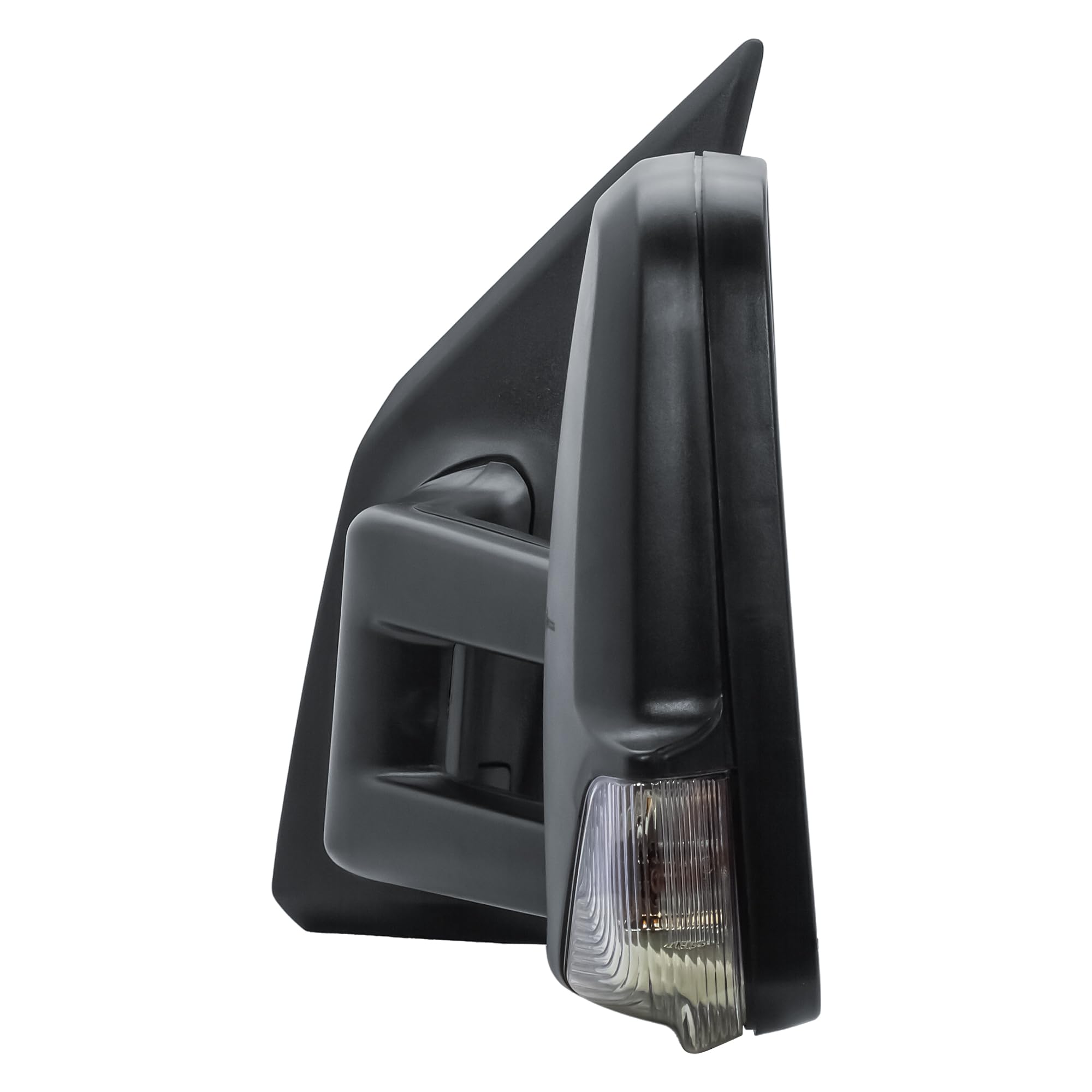 Espejo retrovisor izquierdo lado del conductor brazo largo eléctrico y calentable manual plegable negro mate tapa para Mercedes Sprinter 907/910 2019-2024