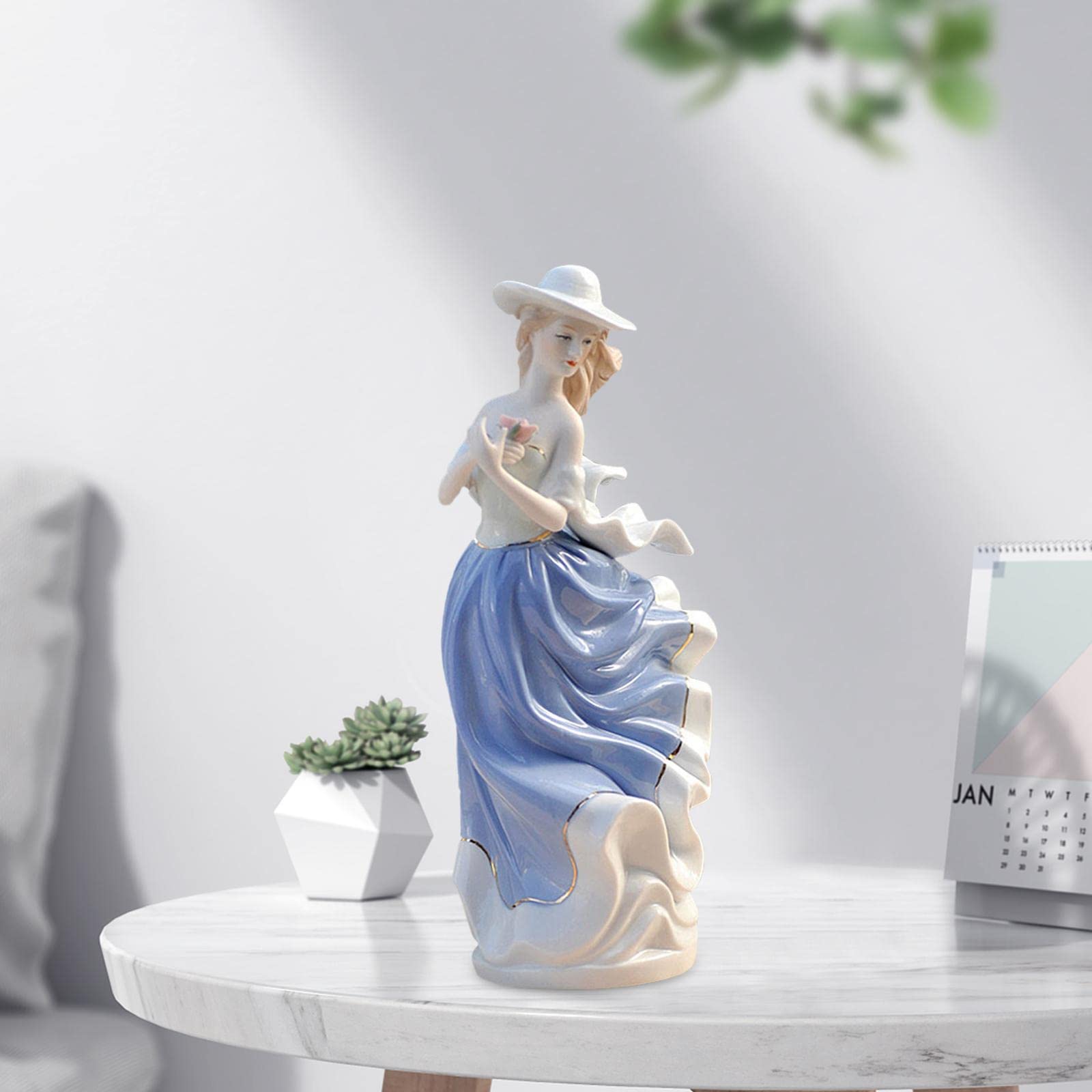 西洋の女の子の家の装飾品/飾り品/陶磁器の彫刻の置物の工芸品