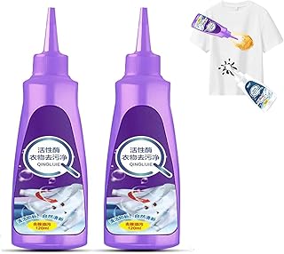 Urcstyle Laundry Stain Remover,120ML Urcstyle Stain Remover,Active Enzyme Laundry Stain Remover,Grease Stain Remover for Clothes,Garment Stubborn Stain Cleaner Oil Remover,Quick Clothes Cleaner