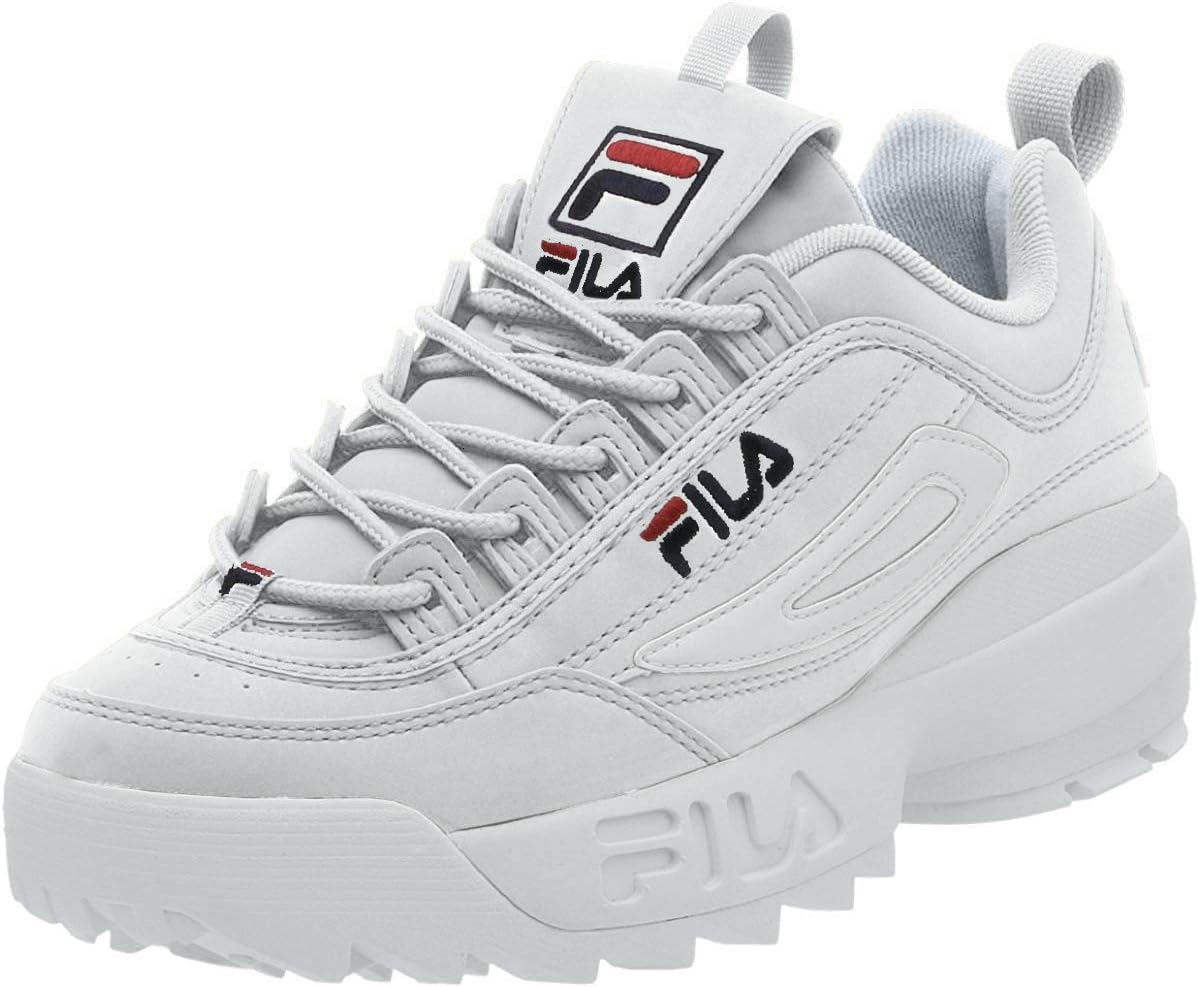 Men's Strada Disruptor fashion sneakers, White/Peacoat/Vinred, 6.5 US