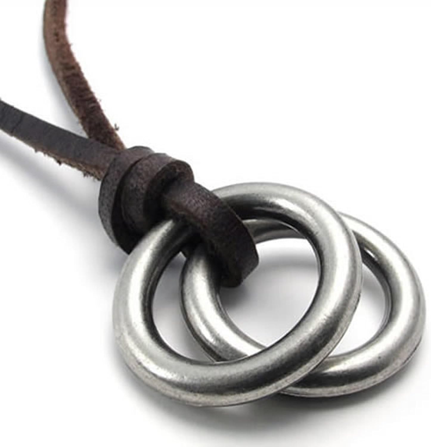 Pulabo ダブル リングネックレス ペンダント メンズアクセサリー メンズネックレス メンズペンダント リング ネックレス リングネックレス 革紐 レザー 牛革 シンプル ジュエリーボックス 安全 シンプルで洗練された Faz Co Zm Pulabo ダブル リングネックレス ペンダント メンズアクセサリー メンズネックレス メンズペンダント リング ネックレス リングネックレス 革紐 レザー 牛革 シンプル ジュエリーボックス 安全 シンプルで洗練された Faz Co Zm