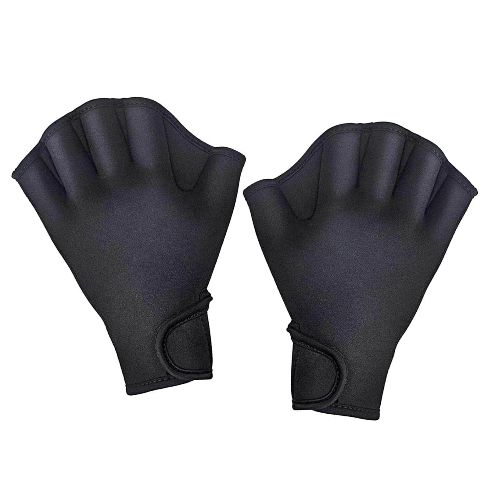 Aquatic Handschuhe 1 Paar,Schwimmhandschuhe Webbed Handschuhe Schwimmflossen Wasserdicht Schwimmhandschuhe mit Einstellbare Trageschlaufe Paddel Trainingsschwimm Handschuhe für Erwachsene (S)
