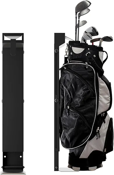 NULTRUMA Wall Mount Golf Bag Storage Rack - Wall Mount Rack for Garage, Club Dock for Golfing Bag | Space Saving | Easy Install & Use