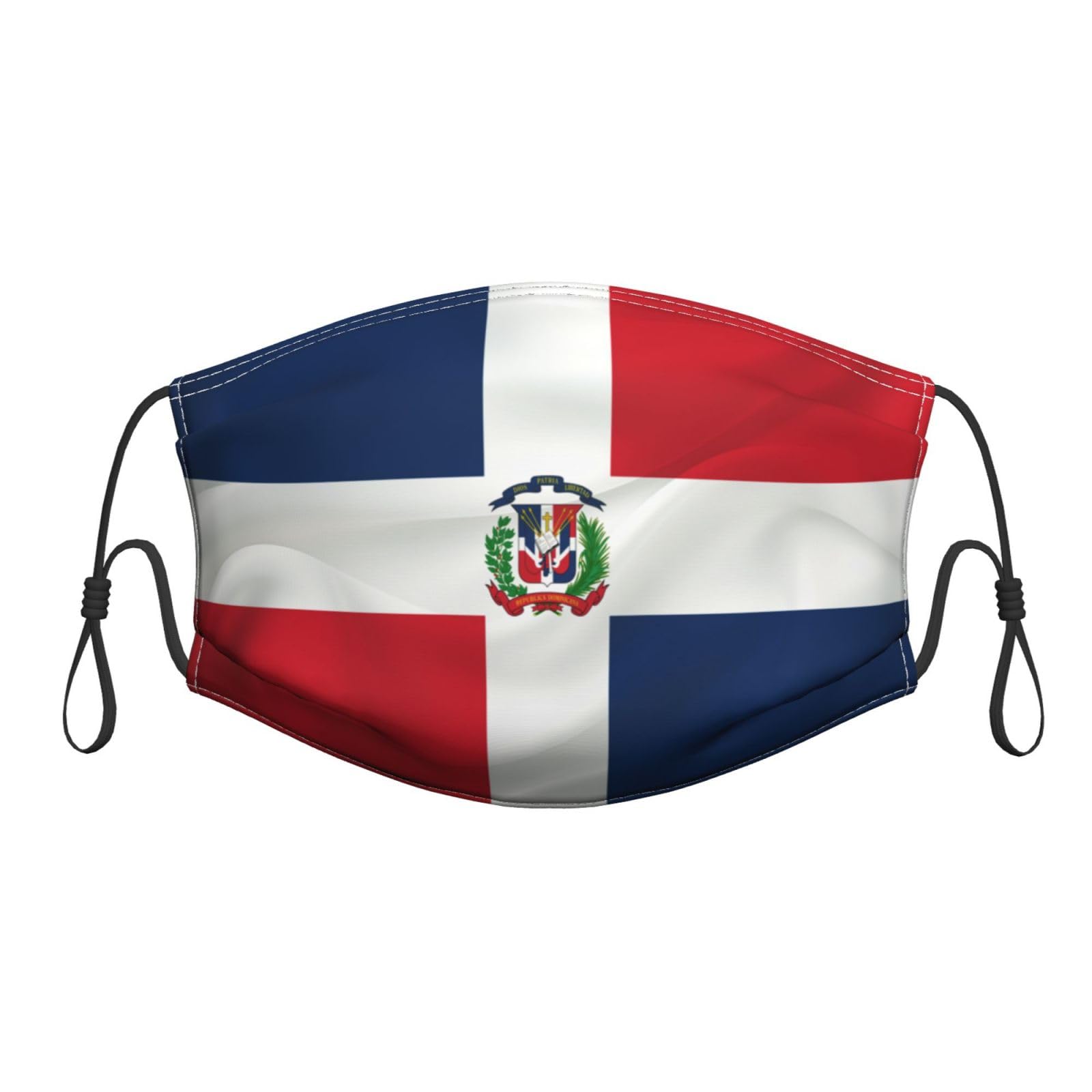 Piguncle Dominican Republic Flag Premium Masks Breathe Easy Stay Black