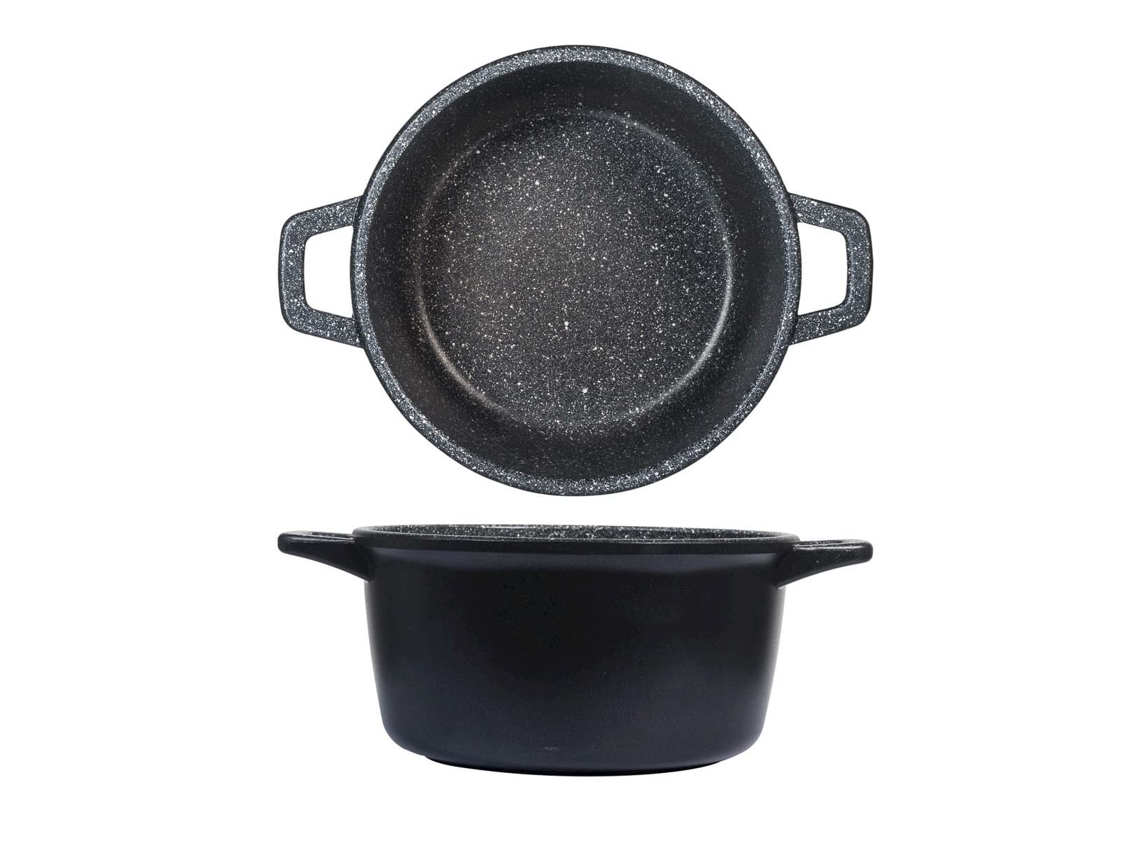 H&H Casserole antiadhésive en Pierre de 20 cm de Haut