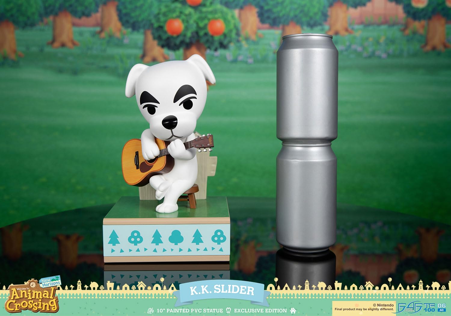First 4 Figures - Animal Crossing: Nuovi Orizzonti – Statua K.K. Slider - Statua in PVC dipinta - 22 cm