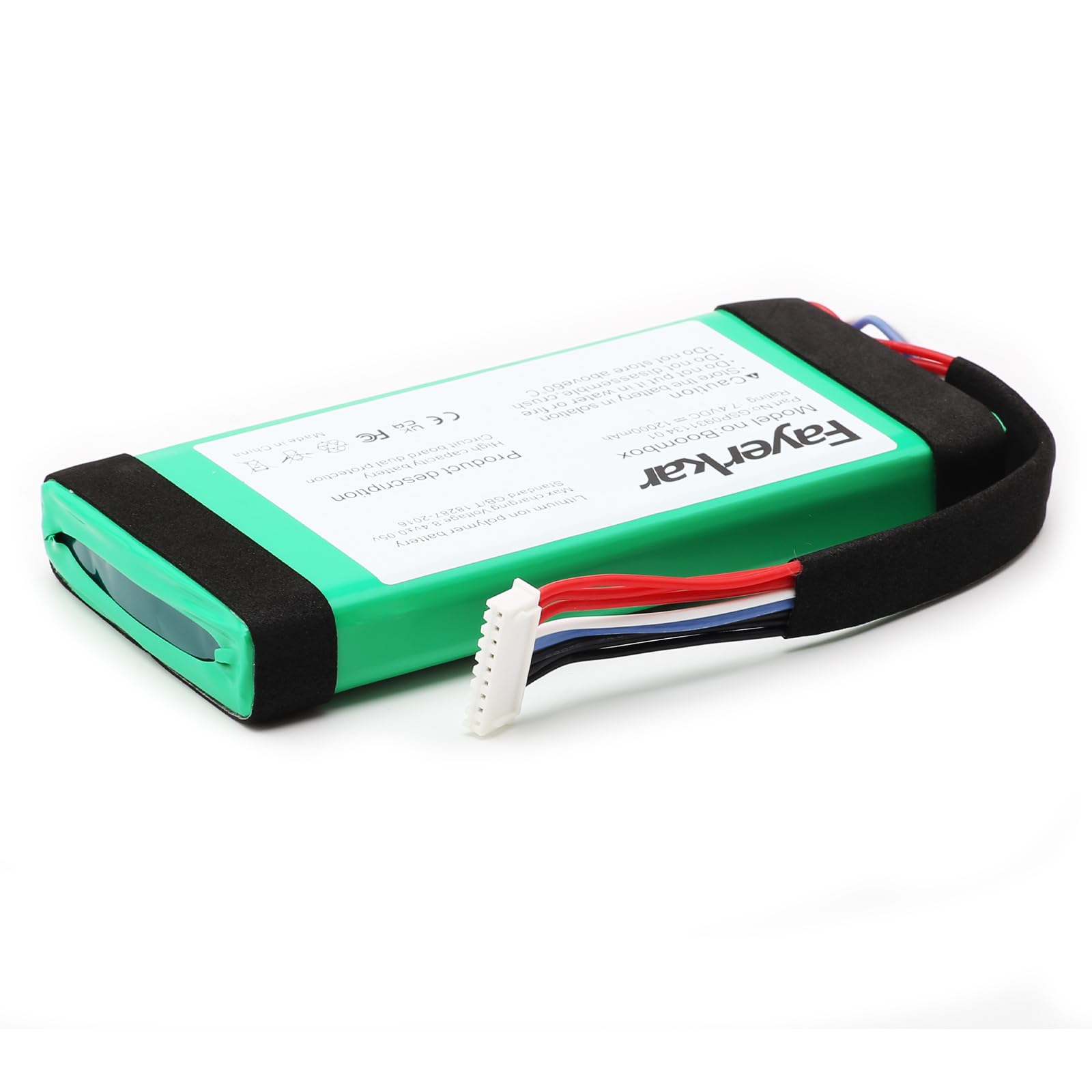 Batería adecuada para JBL Bluetooth Audio, Boombox, batería God of War 1, GSP0931134 01 (7,4 V, 12000 mAh)