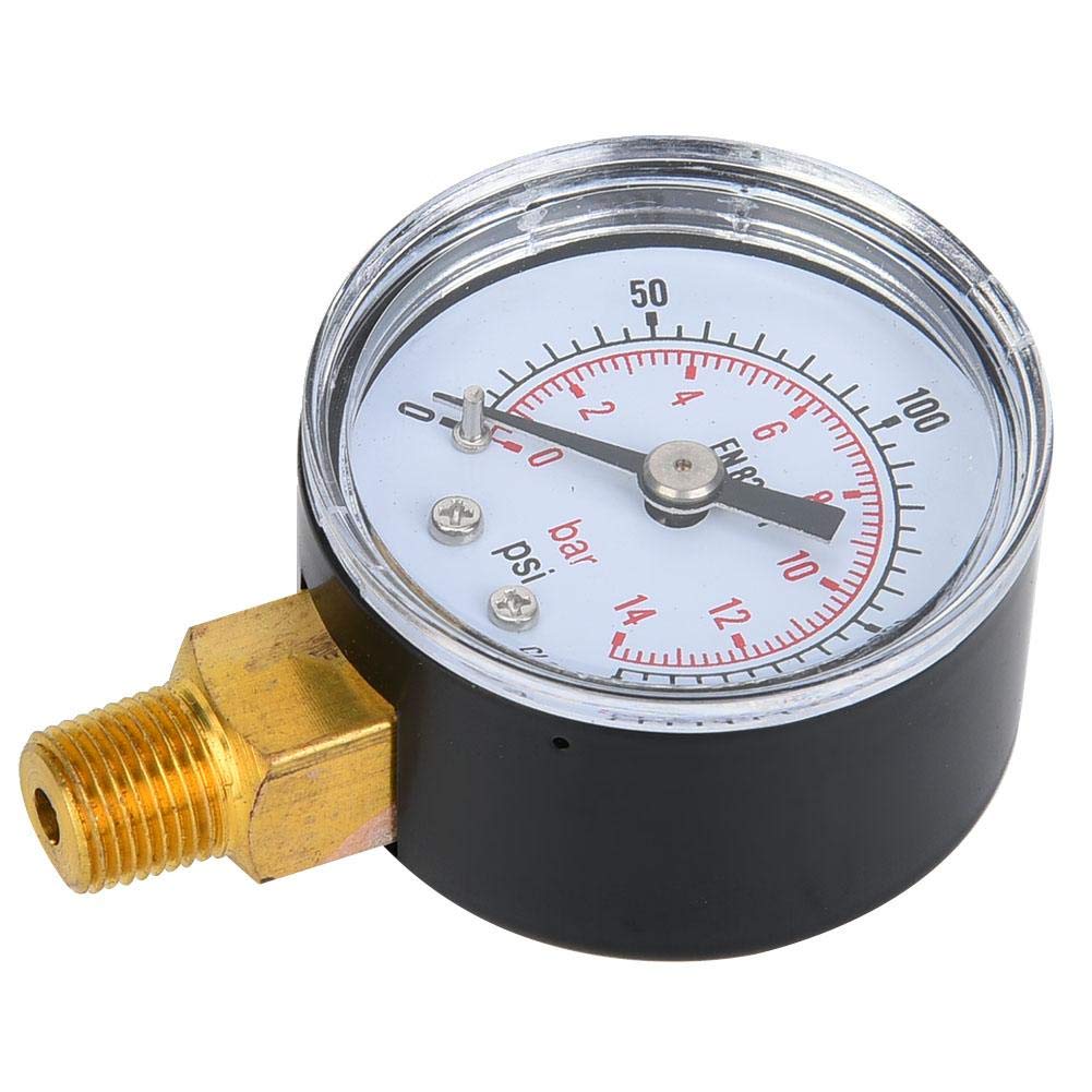 Manometer 0-100 PSI / 0-7 Bar - Für Luft, Öl &amp Produktbild-Vorschau 4