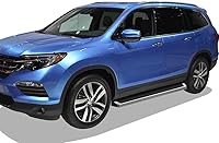 Vista 6 de APS Estribos estilo compatible con Honda Pilot 2016-2022 (barras laterales de barras Nerf)
