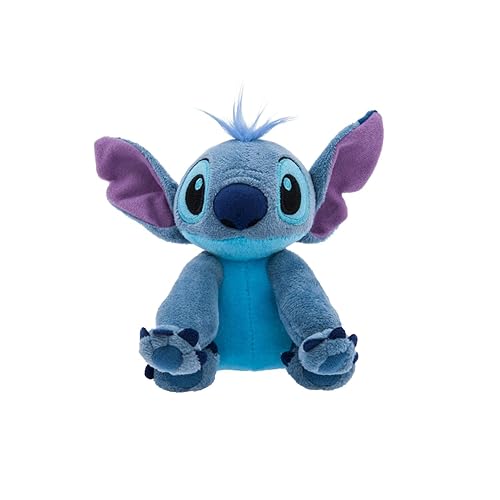 Disney Store Official Mini Bean Bag Plushies - Stitch - Cute Stuffed Animal with Detailed Sculpting, Embroidered Features, & Bean Bag Bottom - Plush Toys for Kids - Stitch