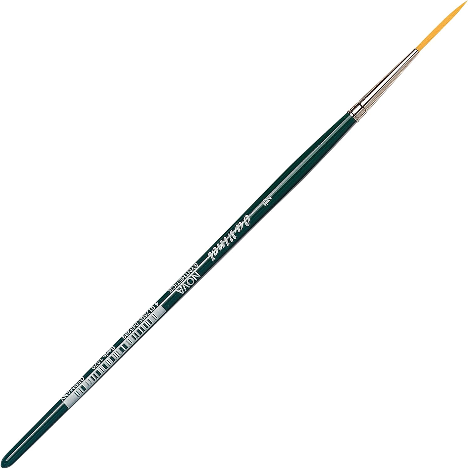da Vinci Nova Series 1270 Lettering/Liner Brush, Lettering/Liner Medium Pointed Synthetic, Size 4 (1270-04)