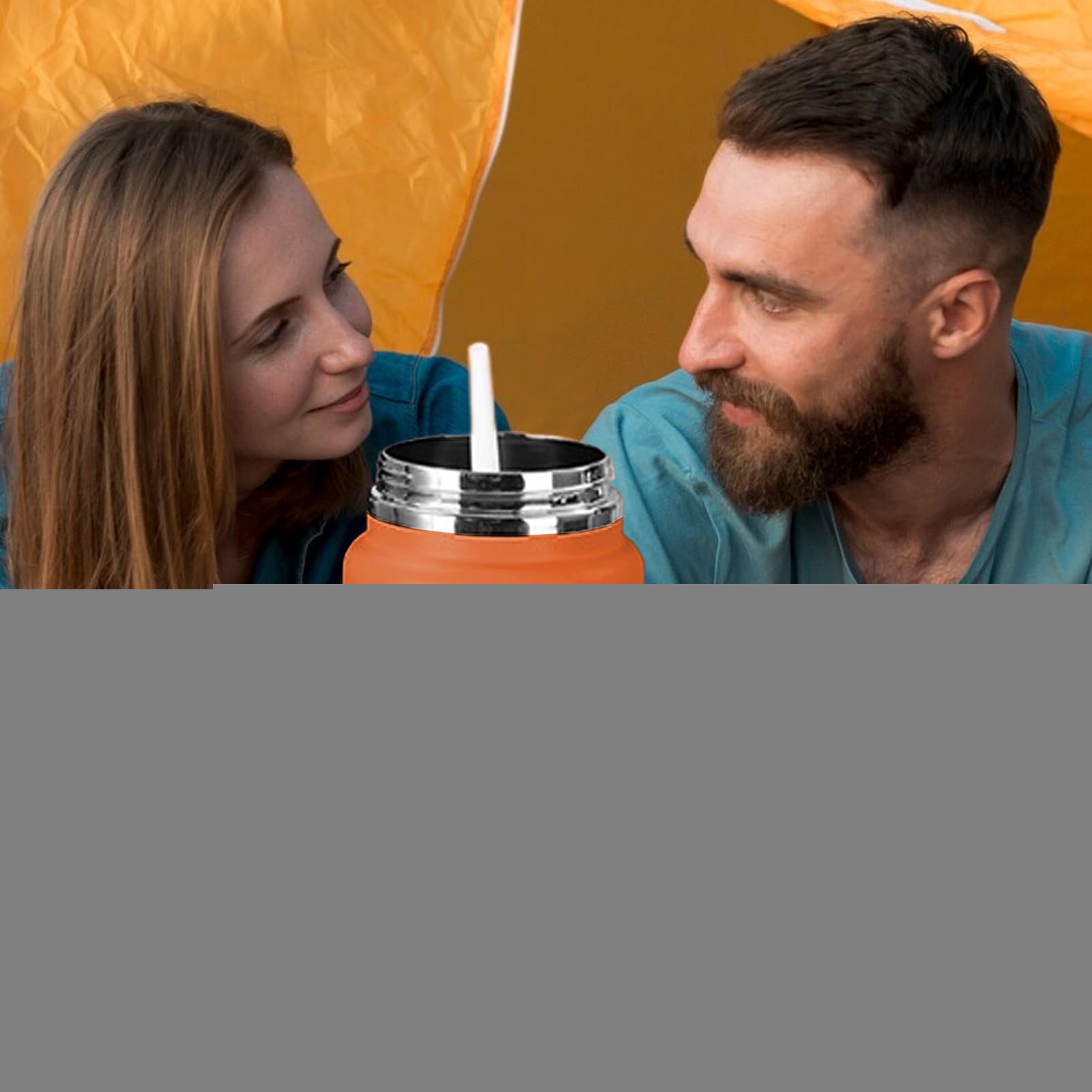 Edelstahl Trinkflasche 4 Liter Vakuum Isolier Thermo Becher | Metallflasche Für Heiße Und Kalte Getränke Inklusive Kaffee, Für Sportarten Wie Fitness, Wandern, Schule Und