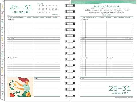 FranklinCovey - Her Point of View Weekly Wire-Bound Planner Classic, Jan 2027 - Dec 2027