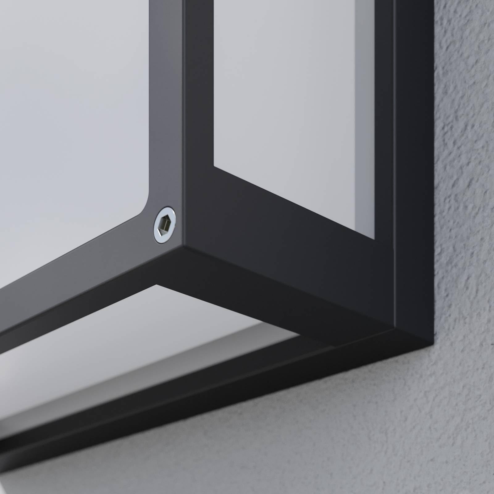 Lucande aplique de pared exterior en gris oscuro, blanco, arriba abajo | luz de exterior ip54 protección contra polvo y salpicaduras, e27, 2 bombillas, moderno para terraza, balcón