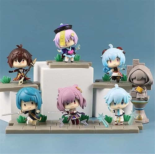 Miniatura 3 de Figura de Liyue Figuras de acción Mini Figurina Set de Figuras de Genshin Impact