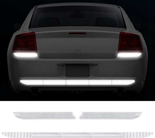 7 calcomanías reflectantes fuertes para automóvil, incluye calcomanías reflectantes para parachoques de automóvil, calcomanías reflectantes para