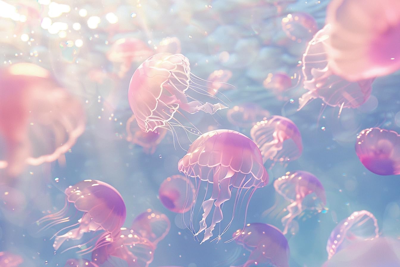 120 Piece Adult Jigsaw Puzzle -Jellyfish Jigsaw Perfect for Fun Brain Puzzle Lovers | Vibrant Illustrations and Quality Pieces | Challenging and Relaxing | Great Gift Idea