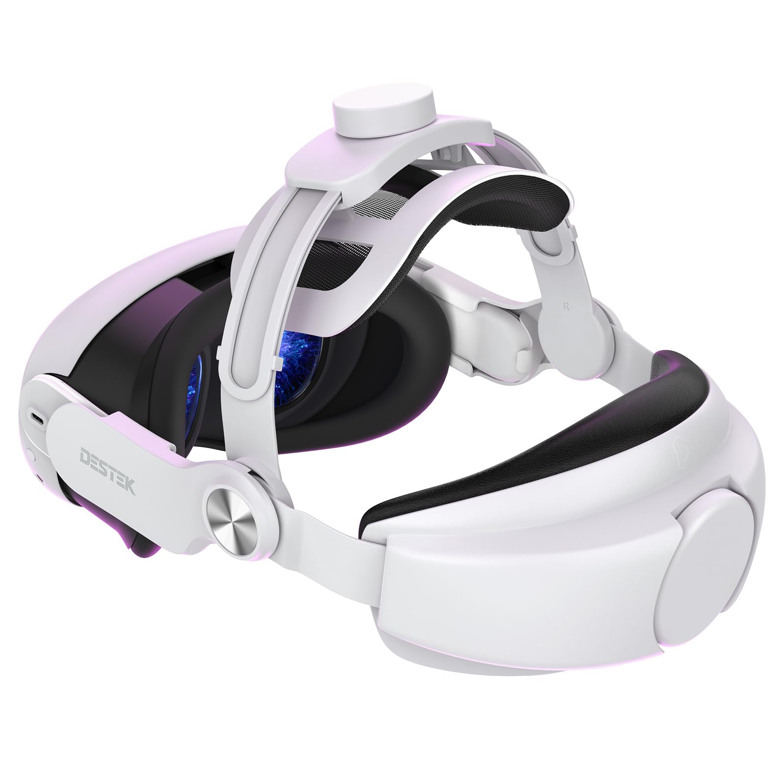 DESTEK QH3 Upgrade Pressure-Free Head Strap – Enhanced Comfort from Multi-Angle Dual Strap Design, Compatible with Meta Quest 3 3S, Balanced Weight Distribution