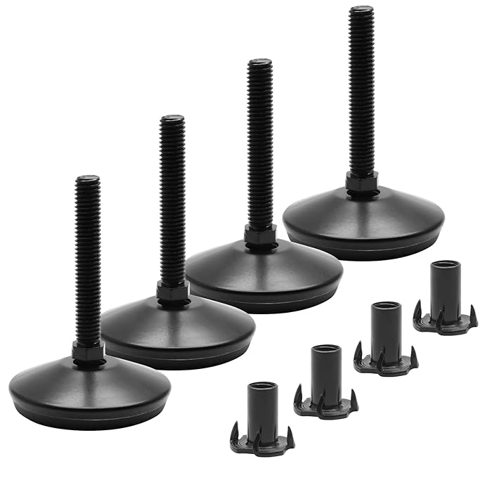 Buy Lanzeuta 4pcs M8 Swivel Leveling Feet, Adjustable Leg Levelers