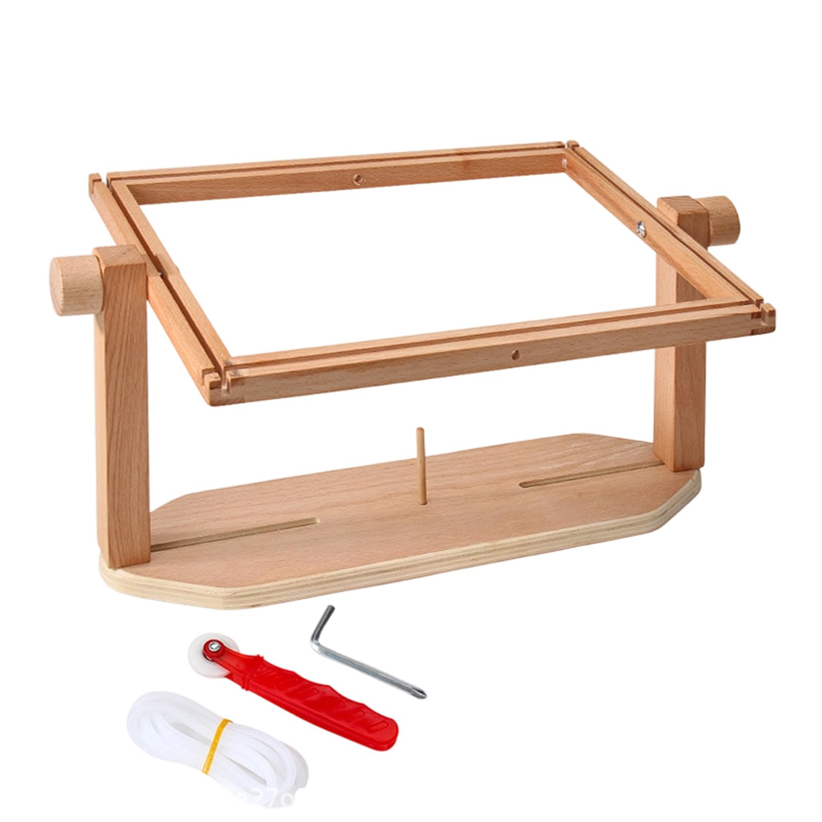 Soporte de madera con ergonomía, marco de bordado rec