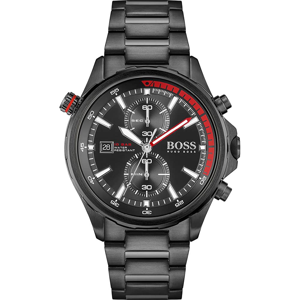 Hugo Boss Stainless Steel Sport Analog Black Dial Men Watch-1513825, Black Band (B08X4PK499) Amazon Price History, Amazon Price Tracker