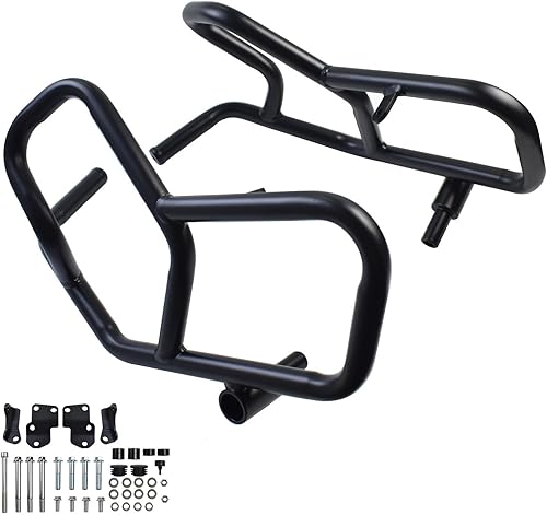 Miniatura 6 de Midimttop Marco negro para motocicleta, marco protector de motor, barra de choque de carretera reemplazo para Ka-wa-sa-ki Ver-sys 1000 Ver-sys1000