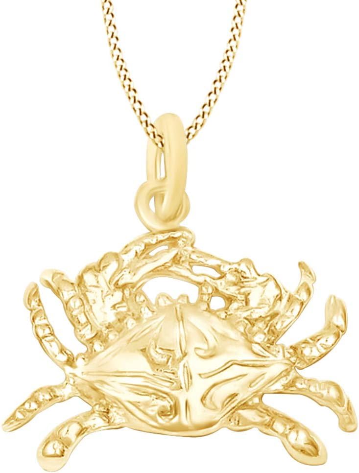 AFFY 14k Gold Over Sterling Silver Crab Pendant Necklace