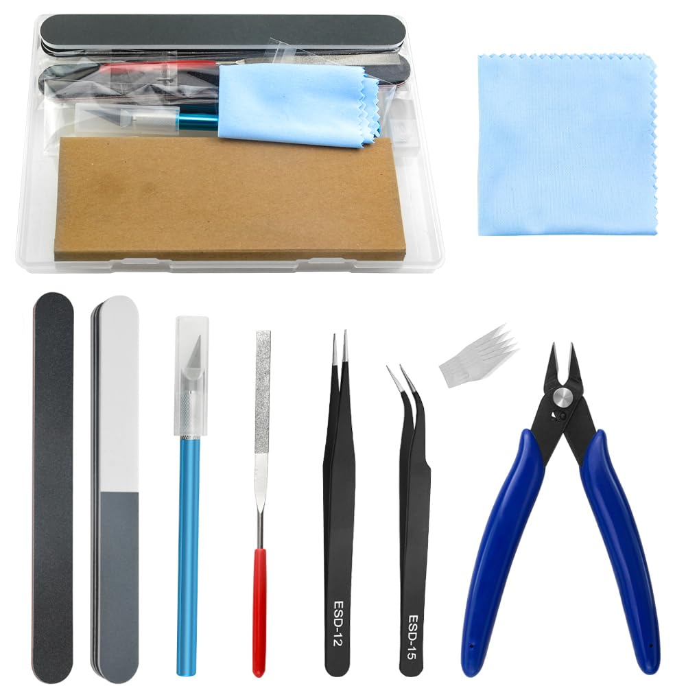 – WMYCONGCONG 13 PCS Gundam Model Tools Kit Modeler Basic Tools Hobby Building Tools Kit for Cars Airplanes Model Assemble Building Repairing and Fixing