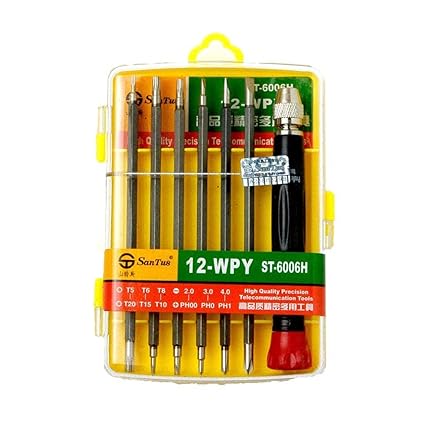 Mcare ST-6006H Mini Screwdriver Tool Set Kit with Magnetic Flexible Extension Rod, computer, mobile repairing tool kit, laptop screwdriver set, home appliances.