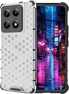 جراب حماية متوافق مع شاومي مي 14 برو ارمور بتصميم خلية النحل ضد الانزلاق و الخدش و ضد الصدمات