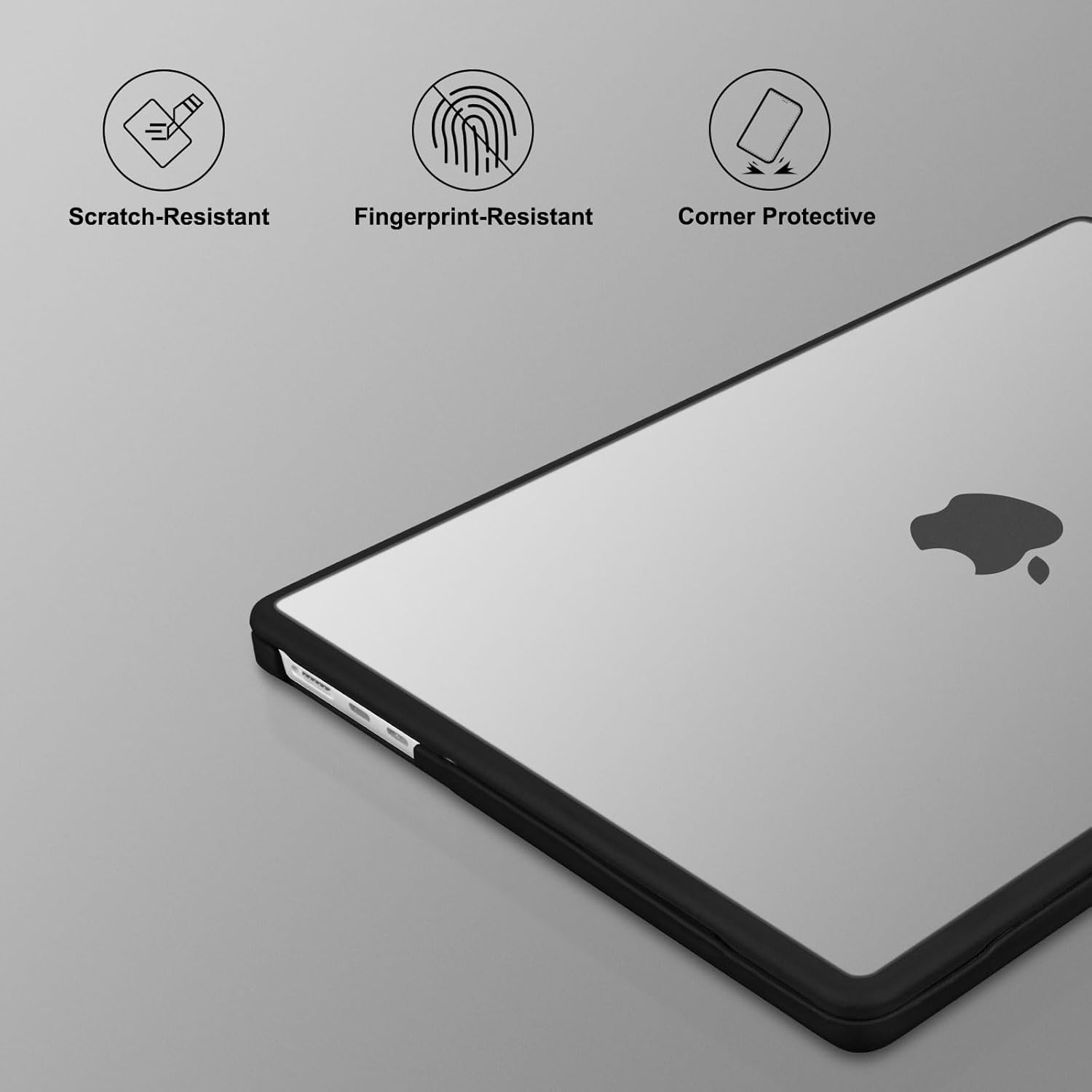 MOSISO Compatible with MacBook Air 13 inch Case 2026-2022 M4 A3240 M3 A3113 M2 A2681, Crack-Resistant Hard Case with TPU Frame Bumper&Keyboard Skin&Screen Film for MacBook Air 13.6 inch, Translucent - Image 7