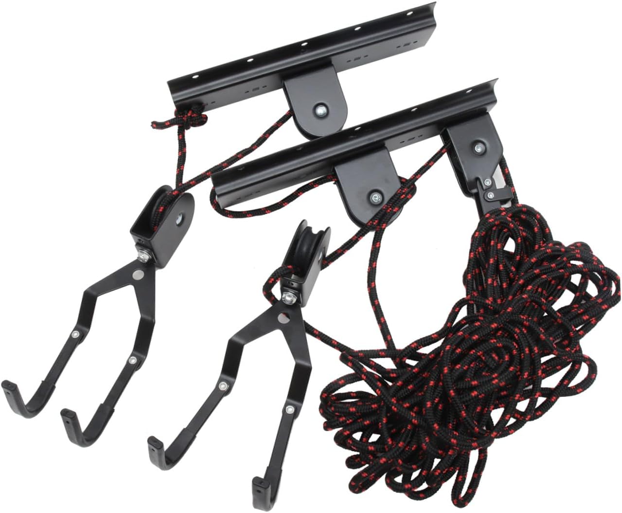 Heavy Duty Bike Hanger Ceiling Mount Rack for Road Bicycle, Wall Mount Bicycle Hook with Pedal Support, Garage Storage System for Indoor Bike Organization Random Color