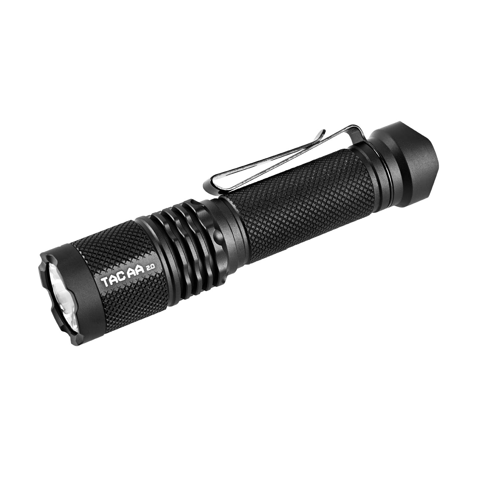 TAC AA 2.0 Lampe de poche tactique EDC AA, 1000 lumens, 280 m, ultra longue portée