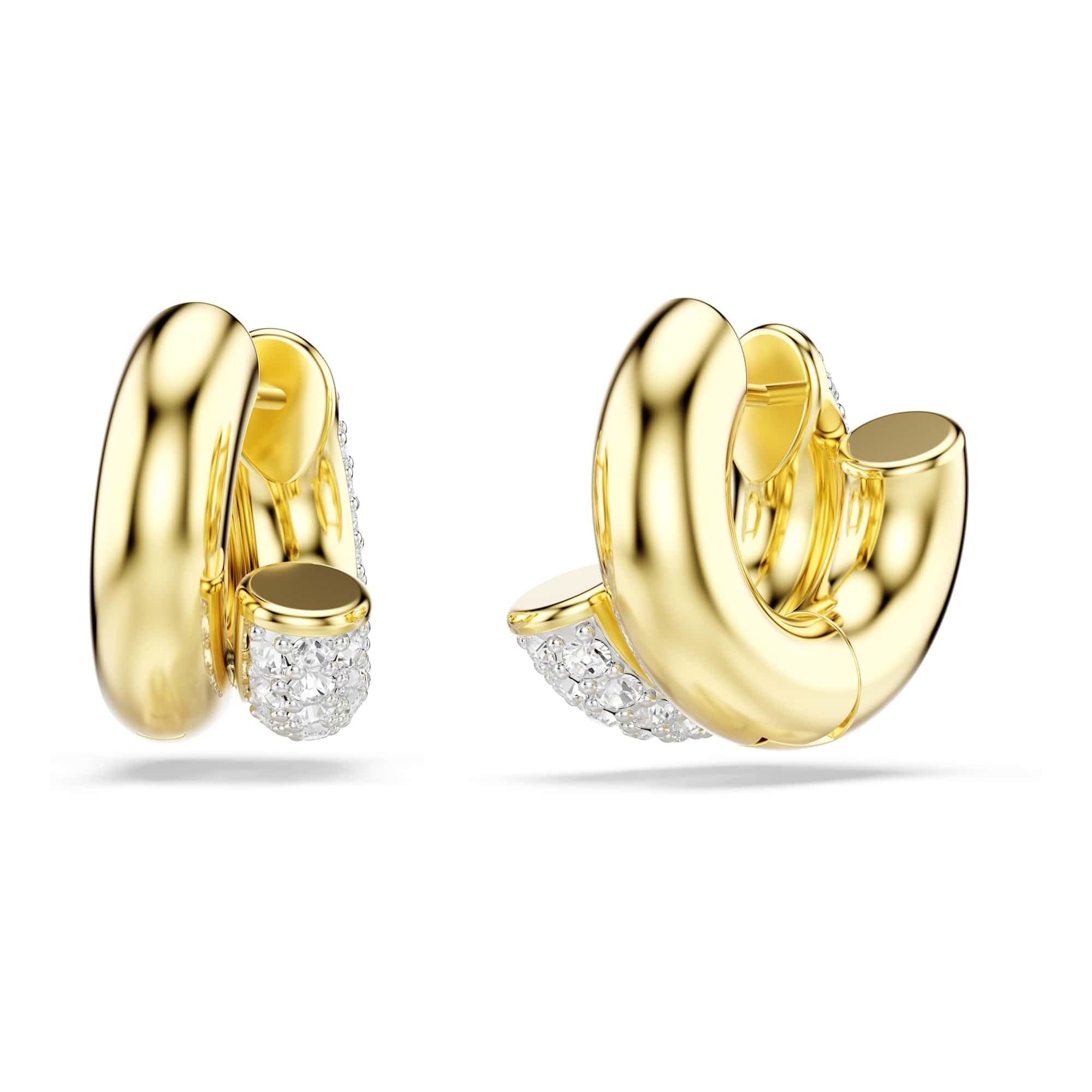 Swarovski Dextera Collezione Orecchini a cerchio, Taglio rotondo, Mini, Bianco