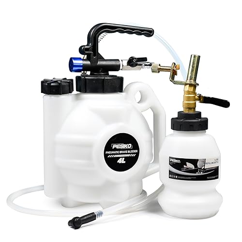 Brake Bleeder Kit One Person, 4L Vacuum Brake Fluid Extractor