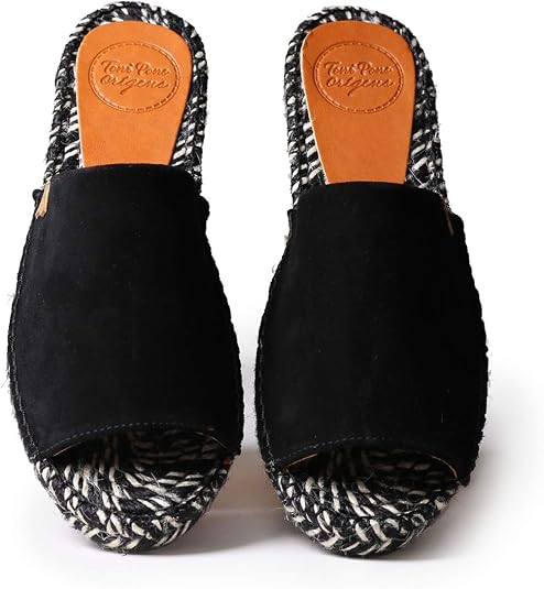 TONI PONS Rita - Espadrilles Femme En Daim - Semelle Jute Et Caoutchouc - Fabriqué En Espagne