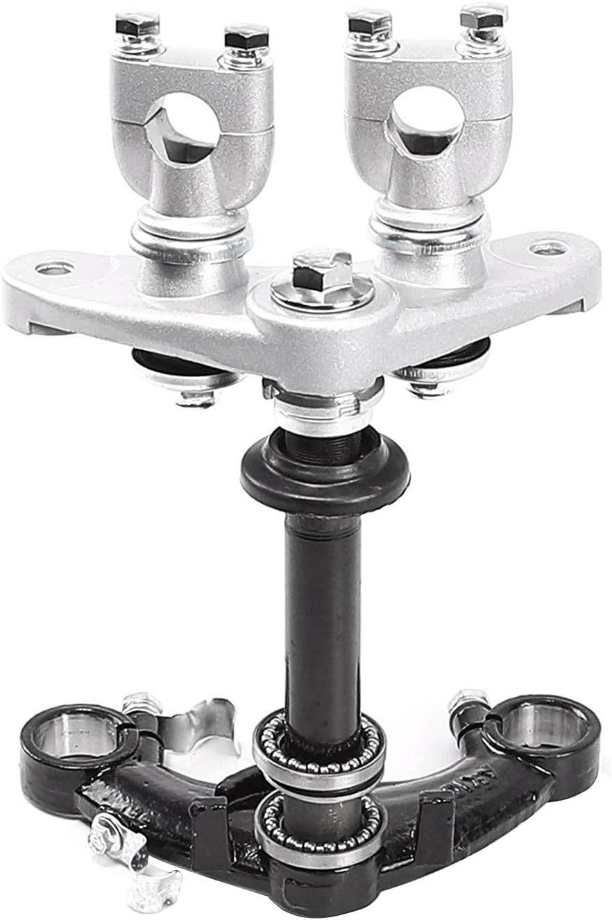 TDPRO 27mm Front Forks Suspension Shocks with Triple Tree Handlebar Riser Clamp for CRF50 70cc 90cc 110cc Dirt Bike Drum Brake
