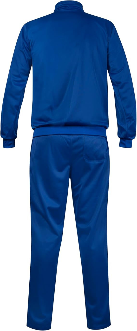 Italy Blue Full Tracksuit Retro Football Mens Sports Wear Jacket and Pants