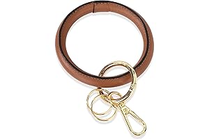 MWFUS Personalized Keychain Wristlet Bracelet for Women Girls