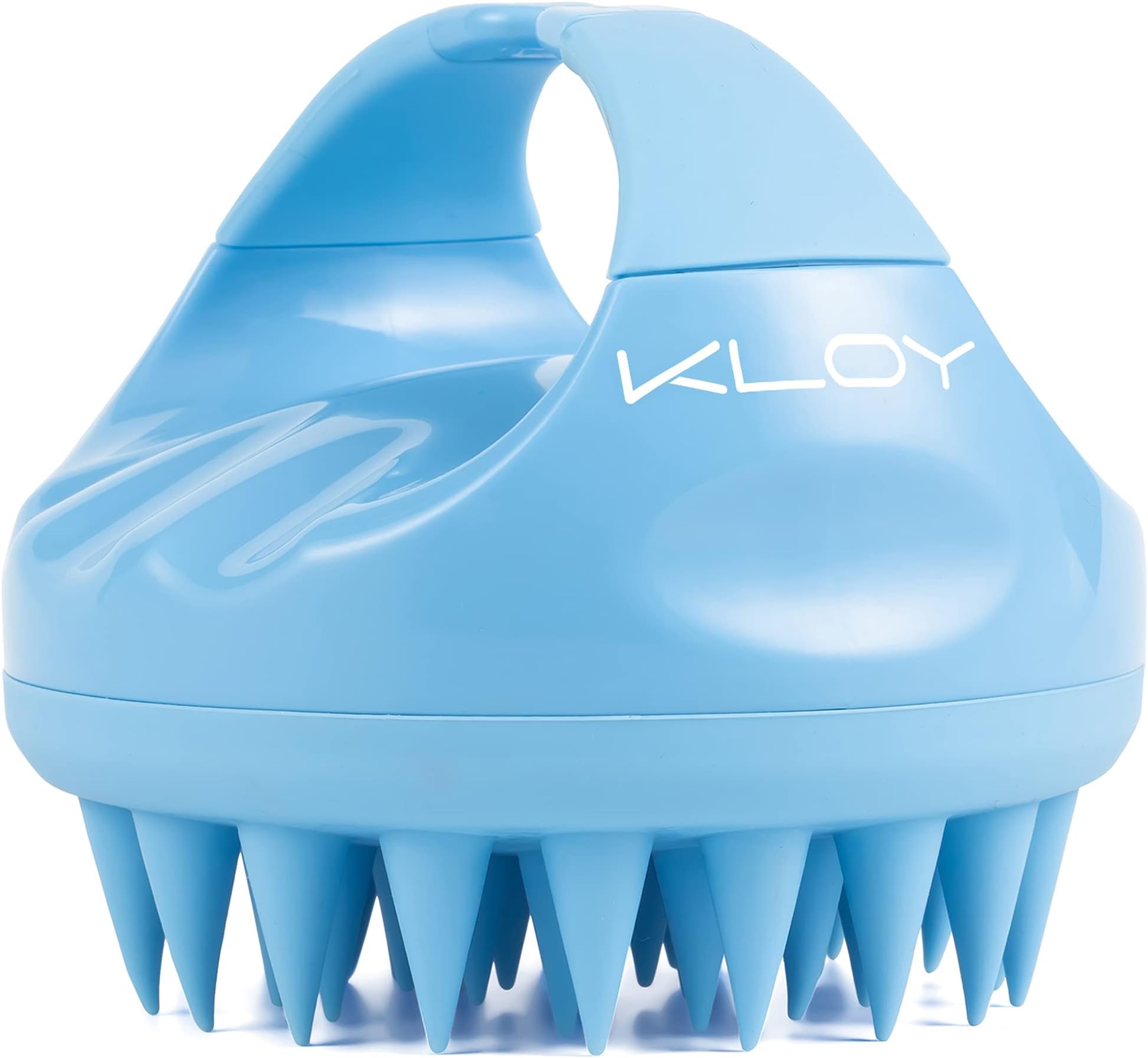 KLOY Hair Scalp Massager Shampoo Brush with Soft Silicone Bristles (Blue)