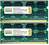 16GB (2x8GB) DDR3-1600MHz PC3-12800 2Rx8 SODIMM Laptop Memory by NEMIX RAM